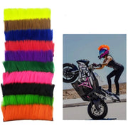 ヘルメット用アクセサリーウィッグ 装飾 飾り バイク用品 モヒカン ヘア パンク ロック マジック テープ かっこいい おしゃれ カラバリ豊富