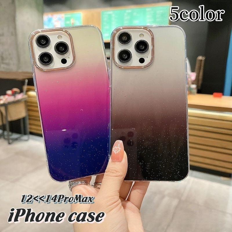 iPhoneケース iPhoneカバー スマホケース 無地 傷防止 汚れ防止 ソフト TPU 軽量 薄型 スリム キラキラ ラメ グリッター 耐衝撃 背面保護 シンプル お洒落 上品 可愛い 12 13 14 Pro ProMax Plus