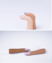 手指マネキン 手指モデル 練習用 爪あり ネイルアート用品 ジェルネイル マニキュア トレーニング用 ディスプレイ ネイルチップスタンド ネイルチップ台 トレーニングネイル  角度調整 模型 固定 色見本 学生 ネイリスト 指 手指 モデル