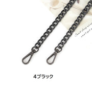 ショルダーストラップ バッグチェーン 交換用 付け替え 60cm 80cm 100cm 肩掛け 肩ひも メタルチェーン 金属製 ゴールドカラー シルバーカラー
