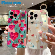 iPhoneケース iPhoneカバー スマホケース スマホカバー アイフォン iPhone14 iPhone13 iPhone用 保護カバー ハート柄  カワイイ おしゃれ キュート リング ストーン キラキラ