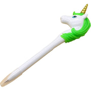 ボールペン 文具 筆記具 ユニコーン形 かわいい ユニーク キャップ付き ステーショナリー ピンク 黄色 紫 水色 ライトグリーン