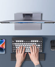 キーボード用リストレスト 収納付き 仕切り付き ペンケース 文具 SD USB SIM 小物収納 クッション アームレスト オフィス 在宅ワーク パソコン周辺機器 パソコンアクセサリー シンプル おしゃれ 便利