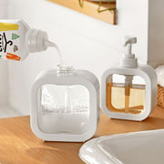 ソープディスペンサー ポンプボトル 300ml 500ml 液体用 洗剤入れ 空容器 透明 クリア 浴室 お風呂 洗面所 キッチン 台所 プラスチック おしゃれ シンプル バス用品