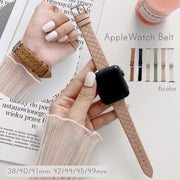 Apple Watch用ベルト アップルウォッチ用ベルト 腕時計用交換ベルト 38mm 40mm 41mm 42mm 44mm 45mm 腕時計用交換バンド レディース 女性  ホワイト ブラウン ピンク シンプル おしゃれ フォーマル クール かっこいい シック カジュアル 仕事 20代 30代 40代 50代 60代