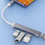 USBハブ Type-Cハブ 4ポート 4in1 パソコン ノートPC type-A タイプC タイプA usb3.0ハブ 周辺機器 コンパクト hub スリム データ転送 持ち運び 便利 USB拡張