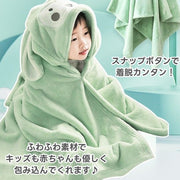 バスローブ 子供 キッズ 赤ちゃん ベビー 風呂上り 着る 子ども キッズ バスポンチョ タオル バスタオル ラップタオル スイムタオル 巻きタオル フード付き 赤ちゃん お風呂 マイクロファイバー プール スイミング 水泳 ビーチ 海水浴 ボタン付き