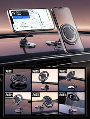 車載スマホホルダー スマホスタンド MagSafe マグネット ダッシュボード 360度回転 長さ伸縮 角度調整可能 折りたたみ