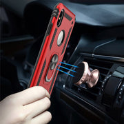 スマートフォンケース iPhone用ケース 携帯ケース スマホケース リング付き 落下防止 マグネット式 車載ホルダー対応 背面保護