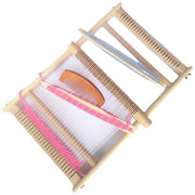 編み機 編み物 木製 毛糸付き 手織り機 親子 キッズ DIY 卓上 ハンドメイド クラフト 手芸用品 はたおり機 織機 手作り レトロ 櫛付き かわいい おしゃれ メイキング プレゼント作り