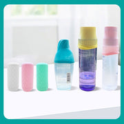 シリコンボトルカバー 詰め替え容器カバー 旅行用小分け容器 旅行用品 液漏れ防止 トラベル 持ち運び 伸縮 出張 詰め替え 携帯 リンス シャンプー 化粧品