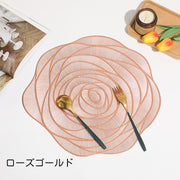 ランチョンマット プレースマット ランチマット 食事マット テーブルウェア 薔薇 バラ ローズ 防水 水洗い 洗える おしゃれ