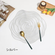 ランチョンマット プレースマット ランチマット 食事マット テーブルウェア 薔薇 バラ ローズ 防水 水洗い 洗える おしゃれ
