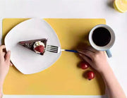 ランチョンマット シリコンマット ランチマット 単品 1枚 40×30cm キッチン テーブルセッティング 食事マット テーブルマット 食べこぼし スクエア 洗える ソリッドカラー キッズ 子供 ベビー 便利 シンプル