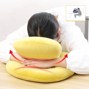 腕枕 ネックピロー クッション 枕 ピロー 腰当て 穴あき ホールクッション お昼寝 うつ伏せ寝 仮眠用 休憩 洗える 洗濯可能 首枕 デスク オフィス