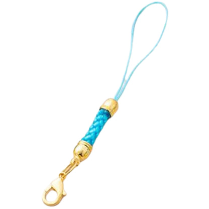 根付紐 ストラップ紐 10個セット ハンドメイド キーホルダー パーツ ライトブルー バリエーション画像
