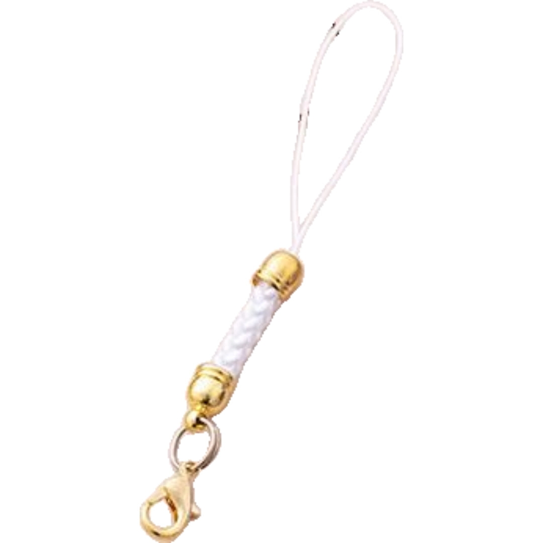 根付紐 ストラップ紐 10個セット ハンドメイド キーホルダー パーツ ホワイト バリエーション画像