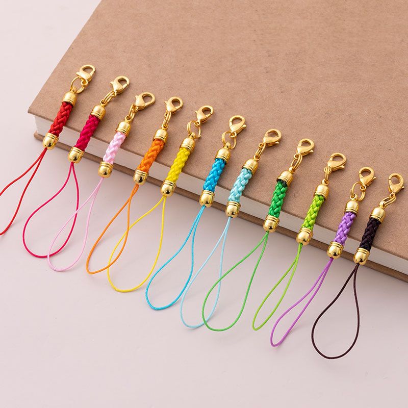 根付紐 ストラップ紐 10個セット ハンドメイド キーホルダー パーツ 商品画像2