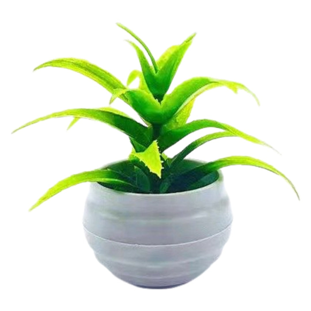 人工観葉植物 フェイクグリーン 造花 枯れない 植物装飾 ポット付き ラウンド4 バリエーション画像