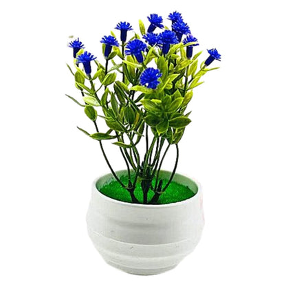 人工観葉植物 フェイクグリーン 造花 枯れない 植物装飾 ポット付き ラウンド×パープル バリエーション画像