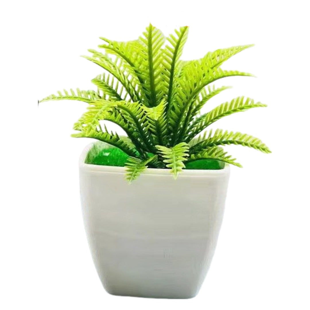 人工観葉植物 フェイクグリーン 造花 枯れない 植物装飾 ポット付き スクエア×グリーン バリエーション画像