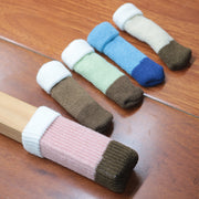 ニット椅子脚カバー 椅子脚ソックス 4個セット インテリア ダイニングチェア ニット 床保護 フローリング保護 傷予防 多機能 シンプル かわいい 可愛い 無地 便利 簡単