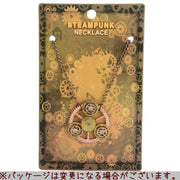 ネックレス ペンダント 男女兼用 レディース メンズ アクセサリー 歯車 レトロ調 スチームパンク風 ラインストーン おしゃれ カジュアル ユニセックス ギア 個性的 アンティーク調