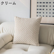 クッションカバー カバーのみ 単品 45cm 座布団カバー 枕カバー 正方形 無地 単色 シンプル スクエア 四角 かわいい おしゃれ 北欧 モダン インテリア カラバリ豊富