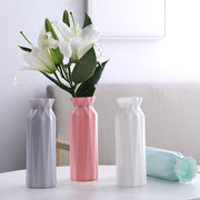 花瓶 花器 フラワーベース フラワーポット フラワースタンド プラスチック製 卓上 観葉植物 フェイクグリーン 屋内 部屋 飾り 装飾 無地 単色 シンプル インテリア おしゃれ