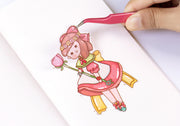ピンセット 手芸用 工具 DIY用品 精密 ストレート まっすぐ カーブ 先曲がり 鷲口 ワシ口 細い