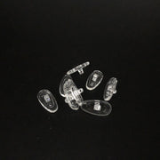 メガネの鼻あて 鼻パッド 6ペア 12個セット シリコン製 ノーズパッド 眼鏡用品 めがね サングラス ずれ防止 透明 クリア メガネ用品 アイウェア用品 メガネの高さ調節 まつげ対策 シンプル メガネアクセサリー