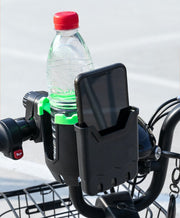 自転車用ボトルゲージ スマホホルダー 一体型 ドリンクホルダー 水筒ホルダー 飲料水 ペットボトル 缶ジュース スマホ サイクリング 360度回転