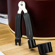 ストリングワインダー ニッパー 3WAY 3in1 ギター用 メンテナンス用品 修理 工具 調節 1台3役 弦交換 ペグ回し ピンプラー ブリッジピン外し エレキ アコースティックギター クラシックギター バンジョー マンドリン