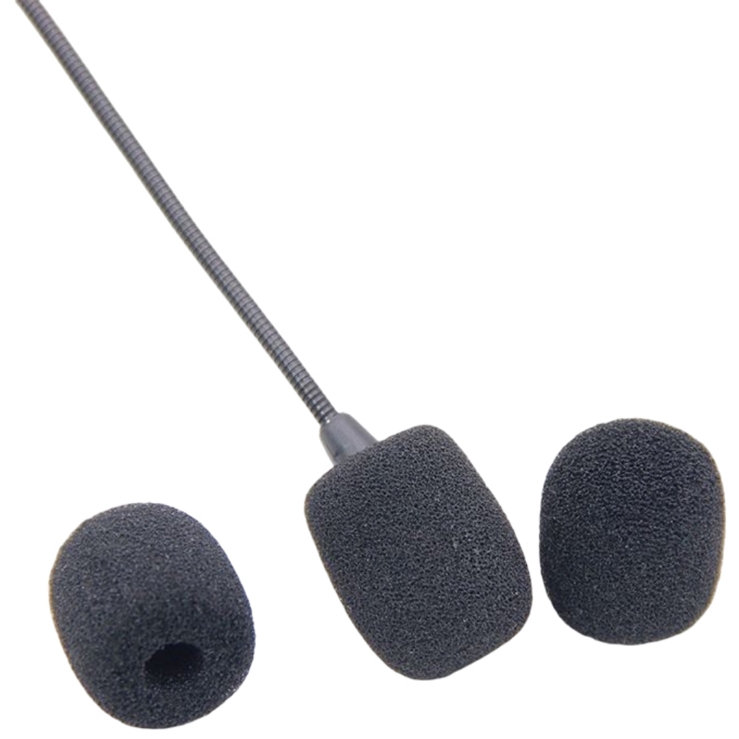 マイクスポンジ マイクカバー 10個セット 内径8mm 10mm 小型マイク ヘッドセット インカム ピンマイク マイク風防 ウインドスクリーン ホコリ防止 伸縮性 便利 ブラック シンプル
