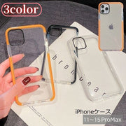 iPhoneケース スマートフォンケース スマホ カバー 背面保護 スマホケース ソフト やわらかい クリアカラー アイフォン iPhone 保護カバー 保護ケース スマートフォンアクセサリー 携帯カバー 透明 シンプル 傷防止 衝撃防止 かわいい おしゃれ 取り付け簡単 黒 白 橙