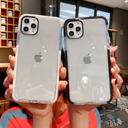 iPhoneケース スマートフォンケース スマホ カバー 背面保護 スマホケース ソフト やわらかい クリアカラー アイフォン iPhone 保護カバー 保護ケース スマートフォンアクセサリー 携帯カバー 透明 シンプル 傷防止 衝撃防止 かわいい おしゃれ 取り付け簡単 黒 白 橙