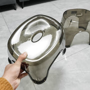 バスチェア 風呂イス 浴用椅子 シャワーチェア 踏み台 いす 透明 クリア 滑り止め 洗面台 風呂場 バスグッズ