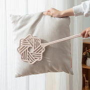 布団たたき ふとんたたき 布団ブラシ 布団干し タタキ 洗濯用品 掃除用 家事用品 ほこり落とし はたき 毛布 マットレス 枕 ソファ シンプル ソフト やわらかい 掃除用具 便利グッズ 省スペース 茶 緑