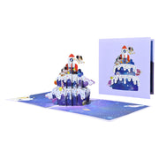 グリーティングカード メッセージカード ポップアップ 飛び出す 3D ロケット 宇宙飛行士 ケーキ ギフト プレゼント 贈り物 誕生日 バースデーカード おしゃれ かわいい 面白 ユニーク