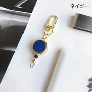 リールキーホルダー リールストラップ カラビナ付き 伸縮式 伸びる 落下防止 紛失防止 軽量 おしゃれ レディース メンズ ユニセックス