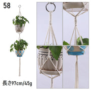 プラントハンガー ハンギングプランター プランターハンガー 吊り下げ 観葉植物 ガーデニング用品 紐 ロープ 吊るす 植物用ハンガー 屋内 屋外 インテリア雑貨 園芸用品 おしゃれ