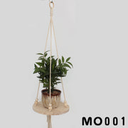 プラントハンガー プラントハンギング 植物ハンガー ガーデニング用品 インテリア 吊り下げ 木製 縄 ロープ ナチュラル おしゃれ シンプル 円形 四角形 鉢置き 室内 屋外 観葉植物用グッズ
