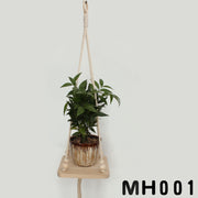 プラントハンガー プラントハンギング 植物ハンガー ガーデニング用品 インテリア 吊り下げ 木製 縄 ロープ ナチュラル おしゃれ シンプル 円形 四角形 鉢置き 室内 屋外 観葉植物用グッズ
