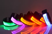 アームバンド 光る LEDライト 充電式 USB充電 腕輪 巻く リチウム ランニング ジョギング ウォーキング 散歩 夜間 早朝 安全対策 ライブ イベント 発光 ナイト 男女兼用 ユニセックス