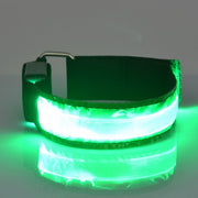 アームバンド 光る LEDライト 充電式 USB充電 腕輪 巻く リチウム ランニング ジョギング ウォーキング 散歩 夜間 早朝 安全対策 ライブ イベント 発光 ナイト 男女兼用 ユニセックス