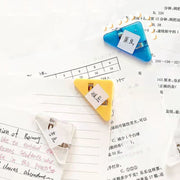 コーナークリップ 三角クリップ 同色5個セット 文房具 コーナー保護 整理 カラバリ豊富 無地 単色