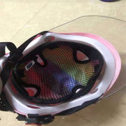 インナーパッド メッシュネット ヘルメット用 インナーキャップ 通気性 メッシュ 速乾効果 サイクリング ツーリング 自転車 バイク 工事現場 汗対策 蒸れ防止 スキー スポーツ 通勤 ドライメッシュ 多用途 便利グッズ 夏 黒 赤 青 レインボー