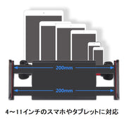 スマホスタンド スマホホルダー タブレットホルダー 車載ホルダー 車用 後部座席用 スマートフォン iPhone iPad タブレット ワンタッチ取り付け 伸縮アーム 360度回転 キズ付き防止 シリコン 簡単 便利 カーアクセサリー 長距離移動 旅行 ドライブ 動画鑑賞