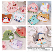 ワッペン アップリケ パッチ DIY ハンドメイド クラフト 布 手作り 手芸 刺繍 粘着テープ 入園準備 入学準備 アニマル 動物 恐竜 ユニコーン カエル クマ イヌ ウサギ ネコ キッズ 子ども 園児 幼児 小学生 バッグ 鞄 靴 シューズ 簡単