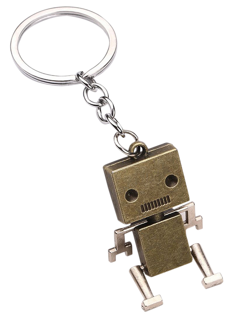 キーホルダー メンズ キーリング ロボット レトロ アンティーク調 かっこいい かわいい 合金 金属製 おしゃれ 鍵 カギ チャーム 男性 女性 レディース 男の子 女の子